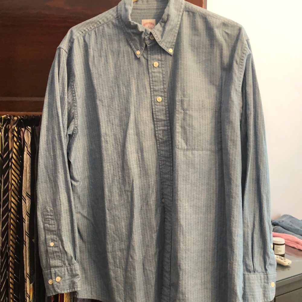 Brooks Brothers Shirt Size L Anchors
